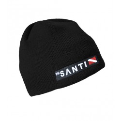 SANTI Beanie Hat Black